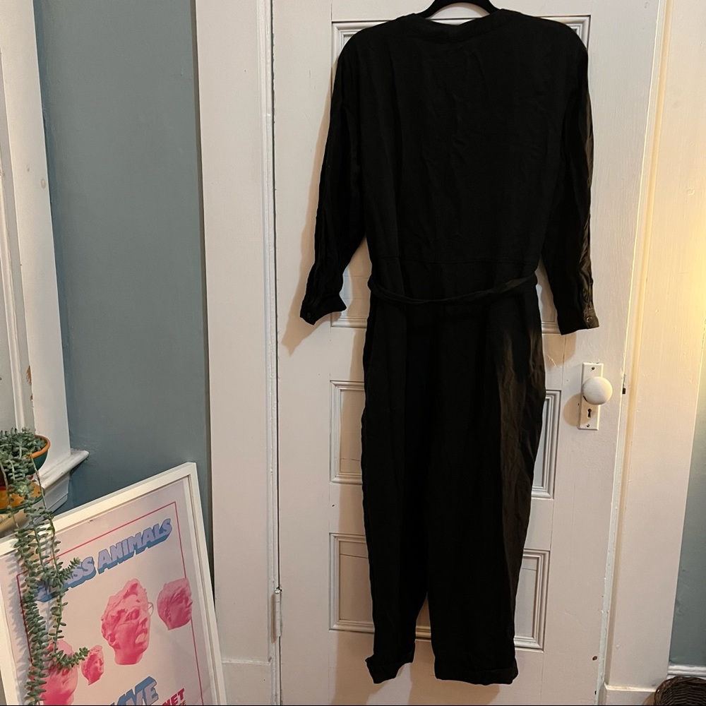 Everlane Black Jumpsuit size 14 100% Lyocell